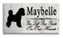 Bichon Frise Memorial Stone - Custom Personalized Marble Grave Marker
