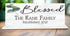 Blessed Family Sign - Personalized with Established Date for Mantel or Shelf