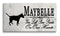 Bull Terrier Memorial Stone Plaque Personalized You Left Paw Prints On Our Hearts