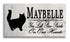 Cat Memorial Stone - You Left Paw Prints On My Heart - Personalized