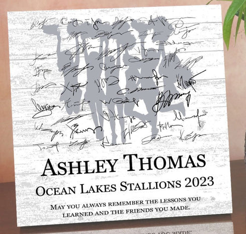 Cheerleader Plaque Cheer Recognition Award High School Senior Season End Gift or MVP