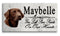 Chocolate Lab Memorial Stone Dog Grave Marker Labrador Garden Plaque