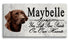 Chocolate Lab Memorial Stone - Personalized Marble Dog Grave Marker