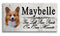 Corgi Memorial Stone - Personalized Marble Dog Grave Marker