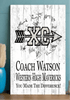 Cross Country Coach Gift Plaque - Personalized and Signable By The Team