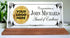 Custom Logo Award Plaque - Personalized Marble Desk Sign for Employee Recognition