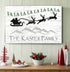 Personalized Fa La La La La Christmas Sign - Custom Family Name Holiday Decoration