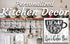 Custom Coffee Bar Sign - Personalized Name Kitchen Decor Solid Wood