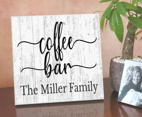 Custom Coffee Bar Sign Personalized