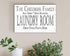 Drop Your Pants Here Laundry Room Sign - Personalized Custom Name Farmhouse Decor