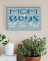 Mom of Boys Sign - Personalized with Sons Names Custom Wood Gift