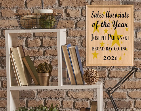 Sales Associate of the Year Plaque – Personalized Employee Recognition Award