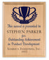 Personalized Product Development Award Plaque – Custom Recognition Gift for Outstanding Achievement