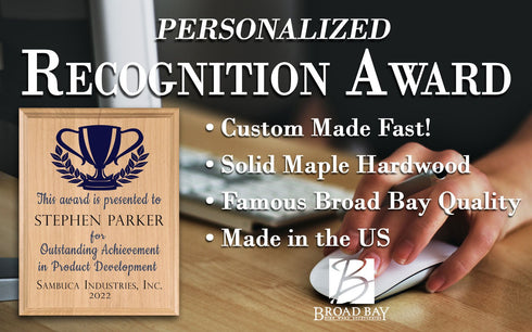 Personalized Product Development Award Plaque – Custom Recognition Gift for Outstanding Achievement
