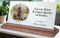 Custom Photo Quote Plaque – Personalized Marble Desk Display with Favorite Saying & Picture