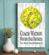 Softball Coach Gift Plaque - Personalized Signable Custom Wood Award