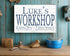 Custom Workshop Sign - Personalized Man Cave Gift with Name