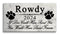 Dog Memorial Stone Plaque - Custom Pet Grave Marker - If Love Could Have Saved You