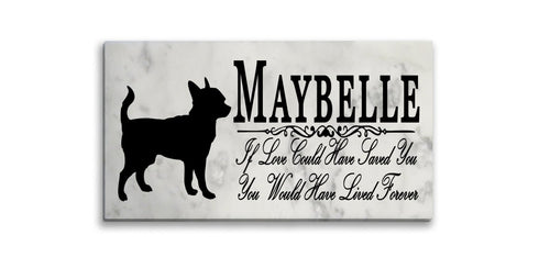 Dog Memorial Stone By Breed If Love Could Have Saved You