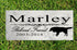 Dog Memorial Stone by Breed - Personalized Marble Grave Marker
