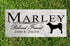 Dog Memorial Stone by Breed - Personalized Marble Grave Marker