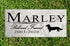 Dog Memorial Stone by Breed - Personalized Marble Grave Marker