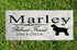 Dog Memorial Stone by Breed - Personalized Marble Grave Marker