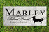 Dog Memorial Stone by Breed - Personalized Marble Grave Marker