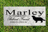 Dog Memorial Stone by Breed - Personalized Marble Grave Marker