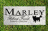 Dog Memorial Stone by Breed - Personalized Marble Grave Marker
