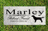 Dog Memorial Stone by Breed - Personalized Marble Grave Marker
