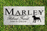 Dog Memorial Stone by Breed - Personalized Marble Grave Marker