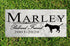 Dog Memorial Stone by Breed - Personalized Marble Grave Marker