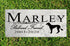 Dog Memorial Stone by Breed - Personalized Marble Grave Marker