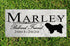 Dog Memorial Stone by Breed - Personalized Marble Grave Marker