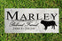Dog Memorial Stone by Breed - Personalized Marble Grave Marker