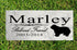 Dog Memorial Stone by Breed - Personalized Marble Grave Marker