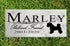 Dog Memorial Stone by Breed - Personalized Marble Grave Marker