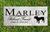 Dog Memorial Stone by Breed - Personalized Marble Grave Marker
