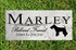 Dog Memorial Stone by Breed - Personalized Marble Grave Marker
