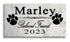 Dog Memorial Stone - Beloved Friend - Personalized Solid Marble Plaque