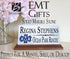Personalized EMT Desk Nameplate – Custom Marble Plaque with Name & Department