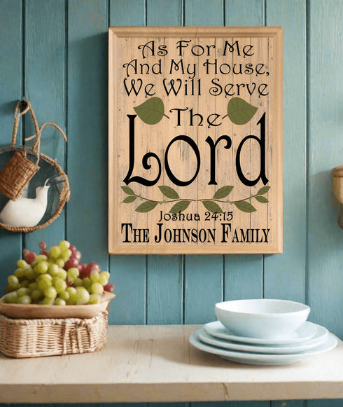 Family Blessings Wall Art Signs Personalized Inspirational Gift