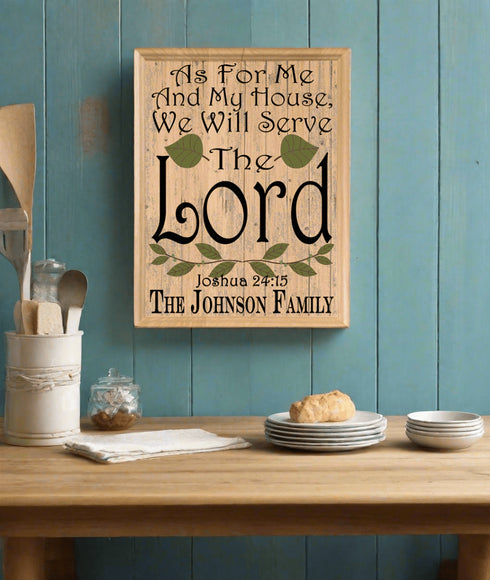 Family Blessings Wall Art Signs Personalized Inspirational Gift