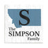 Home State Family Name Sign - Personalized Custom State Design