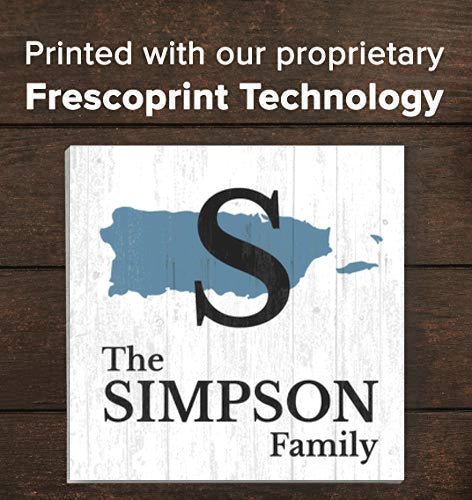 Family Name Sign Home State Custom - Select Your State - 10.5in x 10.5in