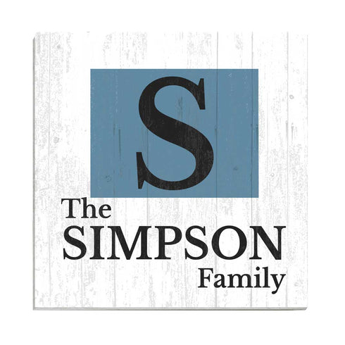 Family Name Sign Home State Custom - Select Your State - 10.5in x 10.5in