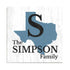Home State Family Name Sign - Personalized Custom State Design