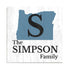 Home State Family Name Sign - Personalized Custom State Design