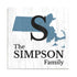 Home State Family Name Sign - Personalized Custom State Design